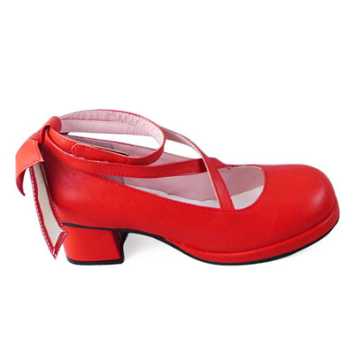 Matte red & 4.5cm heel + 1cm platform