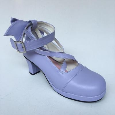 Matte purple & 6.3cm heel + 1cm platform