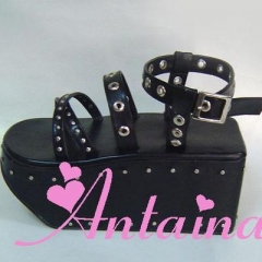 Antaina Punk High Platform Sandals Shoes With Rivets
