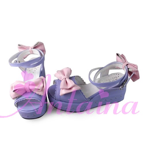 Purple X pink & 5cm heel + 3cm platform