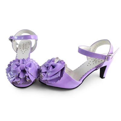 Glossy purple & 6.3cm heel