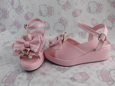 Matte pink & 5cm heel + 3cm platform