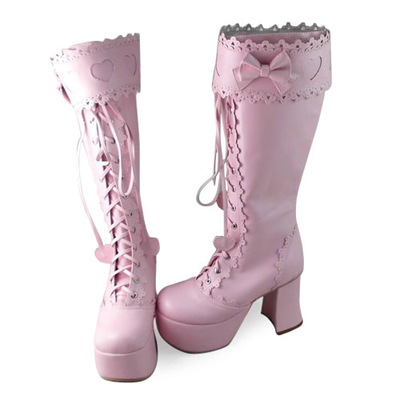Pink & 9cm heel + 5cm platform