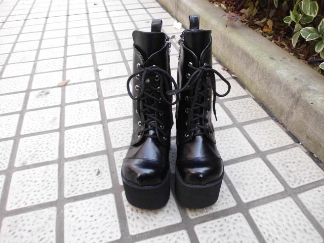 Black & 8cm heel + 6cm platform
