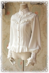 Infanta -Strong Fragrance- High Density Thick Chiffon Long Sleeves Lolita Blouse