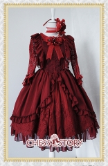 Chess Story -Le Ballet- Embroidery Lace Slim-fit Lolita Jumper Dress