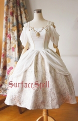 Surface Spell Day and Night Draped Chiffon Gothic Lolita OP Dress - Customizable