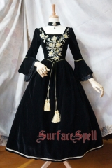 Surface Spell -Bourbon Dynasty- Embroidery Vintage Lolita OP Dress - Customizable