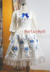 Surface Spell -Dancing Rose- Embroidery Gothic Lolita Jumper Dress