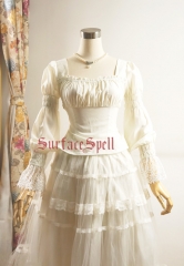 Surface Spell -Dancing Rose- Gothic Long Sleeves Lolita Blouse