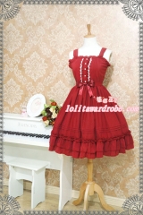 Strawberry Witch Classical Chiffon Lolita Jumper Dress