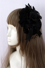 Neverland Lolita (SuffleSong) -Maiden's Secret Garden- Gothic Feather Lolita Headdress