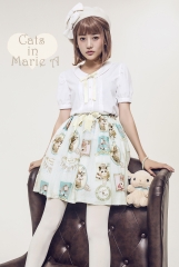 ThinkFly -Cats in Marie A- Casual Lolita Skirt - Out of Stock