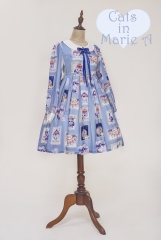 ThinkFly -Cats in Marie A- Long Sleeves Casual Lolita OP Dress - Out of Stock