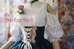 Surface Spell Gothic - Alpine Rose - Puff Sleeves Lolita Blouse