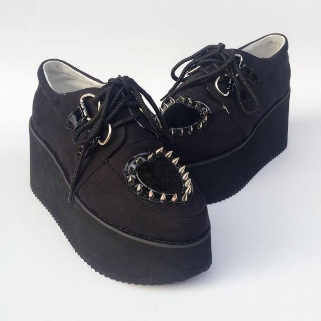 Black & 7cm heel + 5cm platform