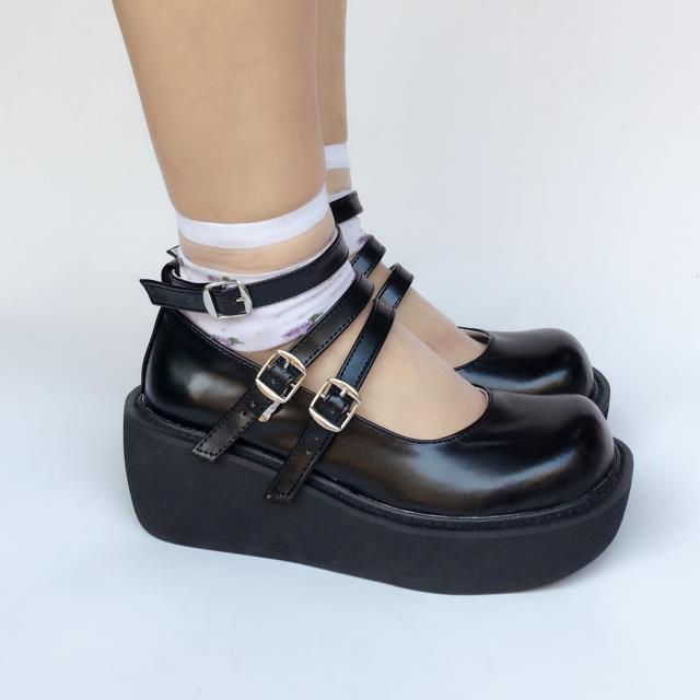 Matte Black & 6cm heel + 4cm platform