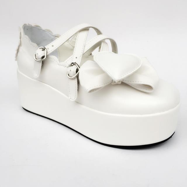 White Bottom & 6cm heel + 4cm platform