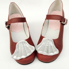 Seashell Full Leather Lolita Heels Shoes