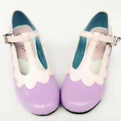 T=Strap Purple Lolita Heels Shoes