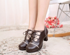 Sweet Lace-up Lolita Heels Shoes