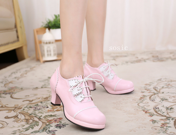 Pink & 6cm heel + 1cm platform
