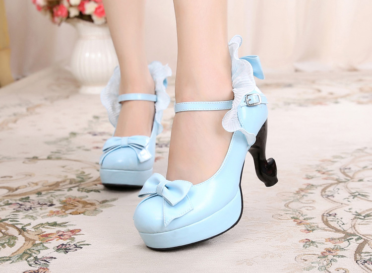 Light Blue & 9cm heel + 2.5cm platform