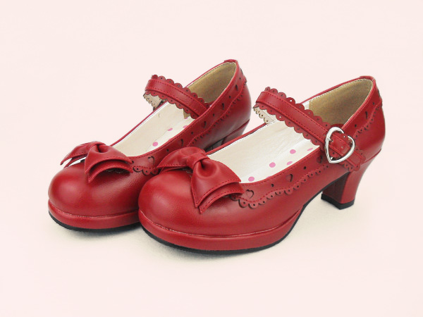 Red & 6cm heel + 1.2cm platform