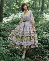 Jewelry in Sunrise -Jenny and Mentha Tea- Classic Lolita Jumper Dress