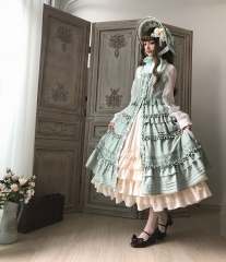 Little Dipper -Classic Mary- Vintage Classic Lolita Open Front Jumper Dress