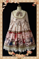 Infanta -Antique Doll Room- Lolita Long Sleeves OP Dress - SAME DAY SHIPPING