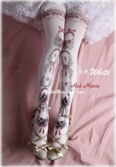 Red Maria -The Wild Rose- Classic Lolita Tights