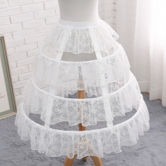 A-line Shaped Bell Shaped Adjustable Length and Shape Lolita Petticoat