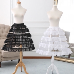 A-line Shaped Bell Shaped 60cm Long Ruffled Birdcage Lolita Petticoat