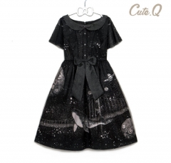 Cute.Q -Whales of the Universe- Short Version Lolita OP Dress