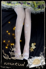 Yidhra -Afternoon Nap- Vintage Classic Lolita Thigh High Socks
