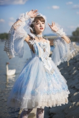 The Blue Namtso Vintage Classic Lolita Jumper Dress