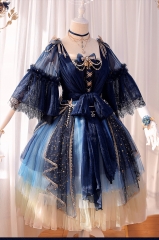 Fantasy Mirror -Under the Starry Sky- Vintage Classic Lolita OP Dress