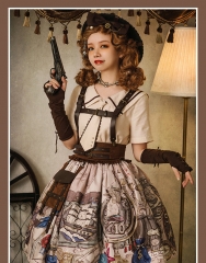LDA -The Steampunk Cat- Steampunk Lolita Skirt