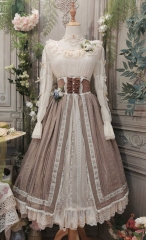 Miss Point -The Vintage Garden- Vintage Classic Lolita High Waist Skirt