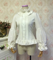 Princess Tailor High Collar Flare Sleeves Vintage Classic Lolita Blouse