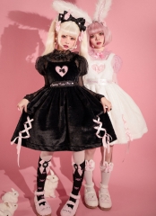 CreamyCutiePie -Sweet Tuzi- Artificial Fur Version Lolita Jumper Dress