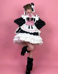 Stasera -Panda Maid- Qi Lolita OP Dress and Apron Set