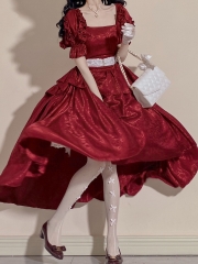 Rose Clouds Vintage Classic Lolita OP Dress
