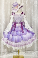 Elpress L -The Tiered Rose- Vintage Classic Lolita Jumper Dress