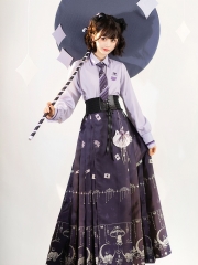 ChiXia -Cat's Amusement Park- Hanfu Style Qi Lolita Blouse and Skirt Set