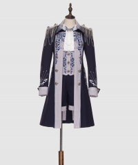 (Navy Blue Color) Yupbro -Coronation of My Princess- Ouji Lolita Shorts, Trousers, Blouse, Vest, Cape and Jacket