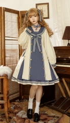 Freezing Time -The Striped Sailor- Sailor Lolita OP Dress