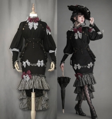 The Dark Side of Olleyanna Gothic Lolita Blouse and Skirt Set