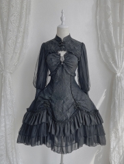 Alice Girl -The Familiar Smell- Qi Lolita Bolero and Jumper Dress Set